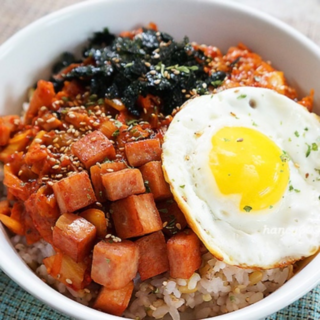 Spam & EggKimchi Bowl.