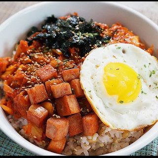 Spam & EggKimchi Bowl